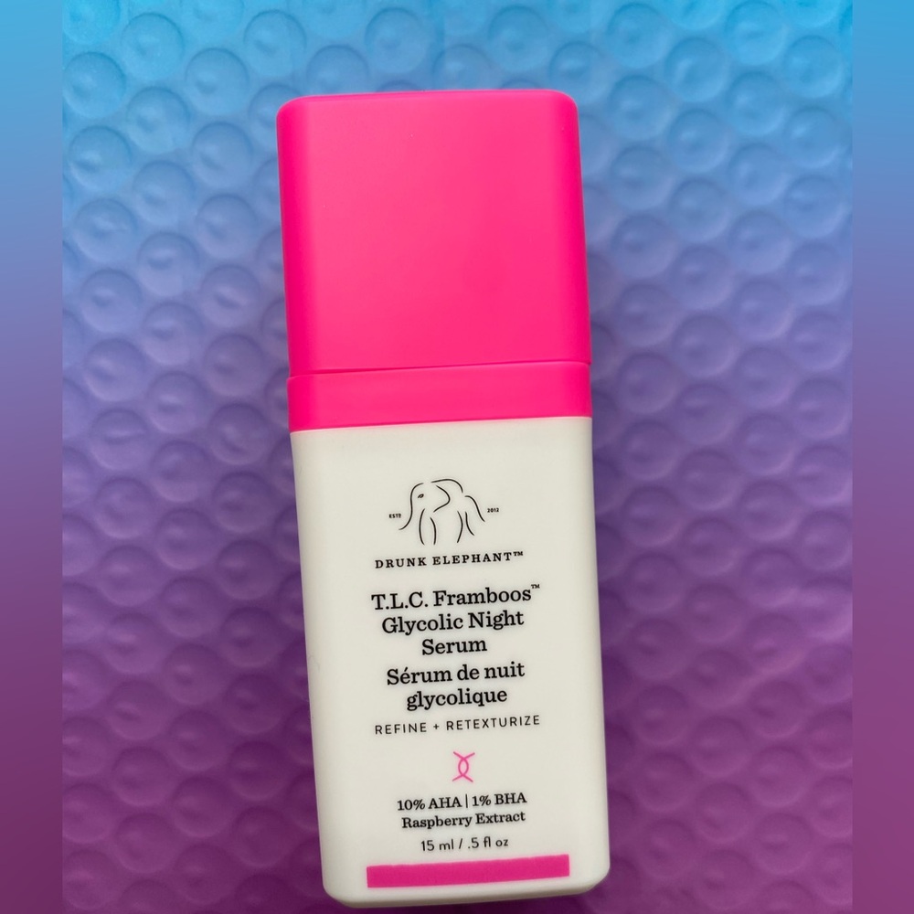 Drunk Elephant T.L.C Framboos Glycolic Night Serum midi size new